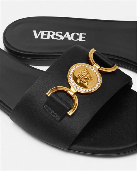 versace medusa platform sandals|new versace flat medusa sandals.